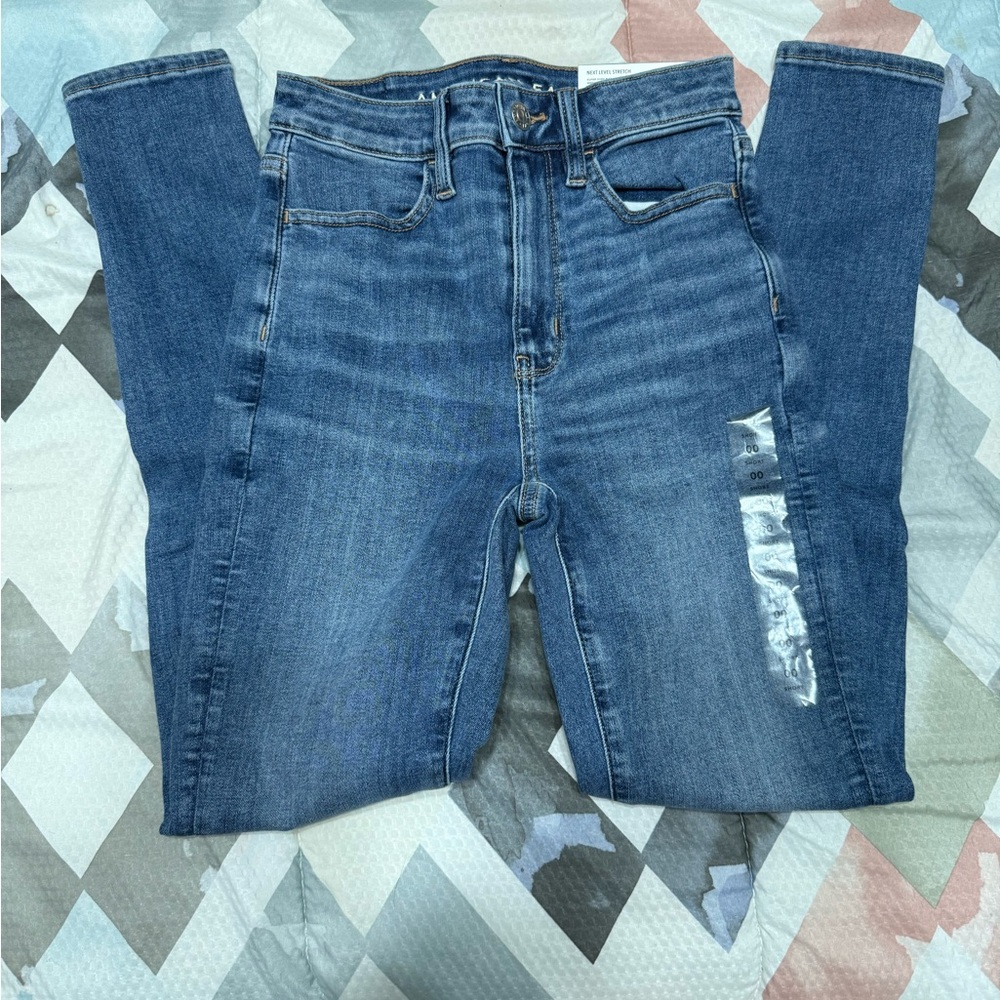 American Eagle Blue Skinny Jeans with Stretch